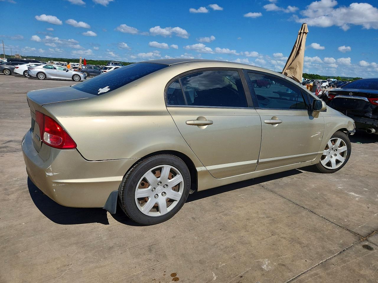 2007 Honda Civic Lx Tan vin: 1HGFA16517L015942