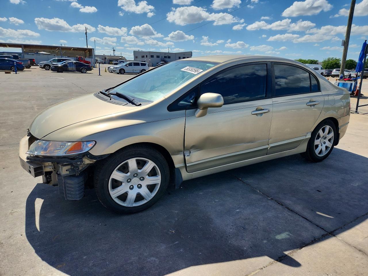 2007 Honda Civic Lx Tan vin: 1HGFA16517L015942