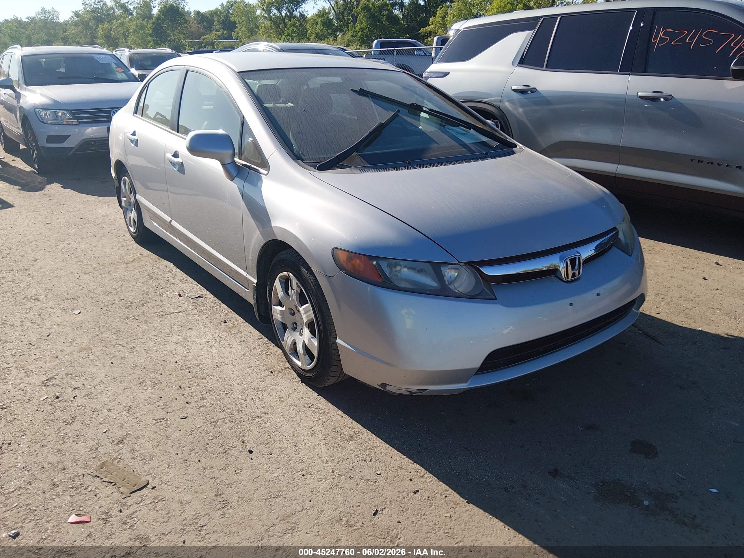 2007 Honda Civic Lx Silver vin: 1HGFA16517L020185
