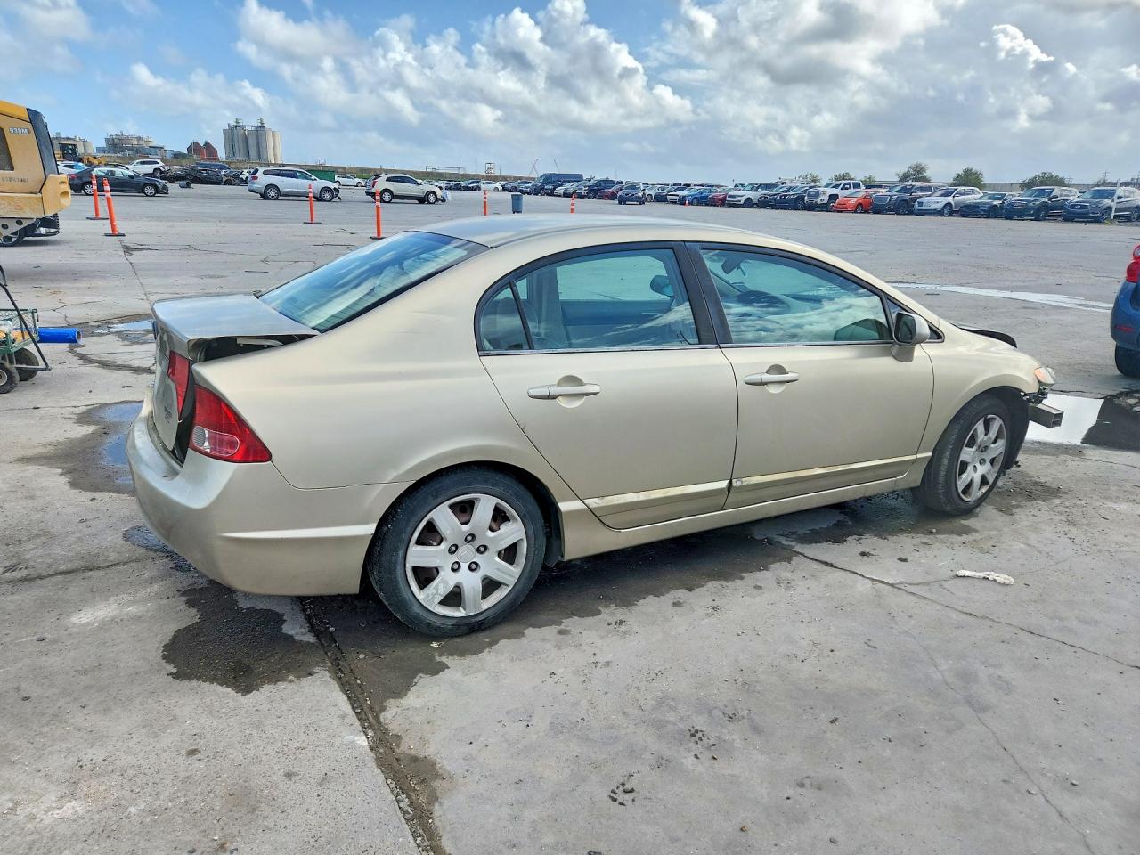 2007 Honda Civic Lx Бежевый vin: 1HGFA16517L032644