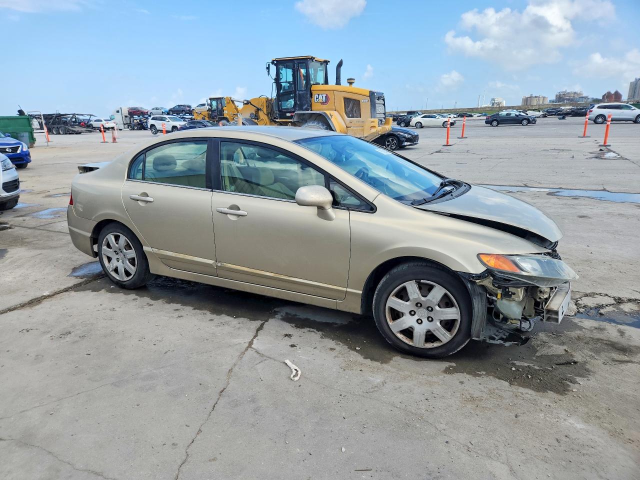 2007 Honda Civic Lx Бежевый vin: 1HGFA16517L032644