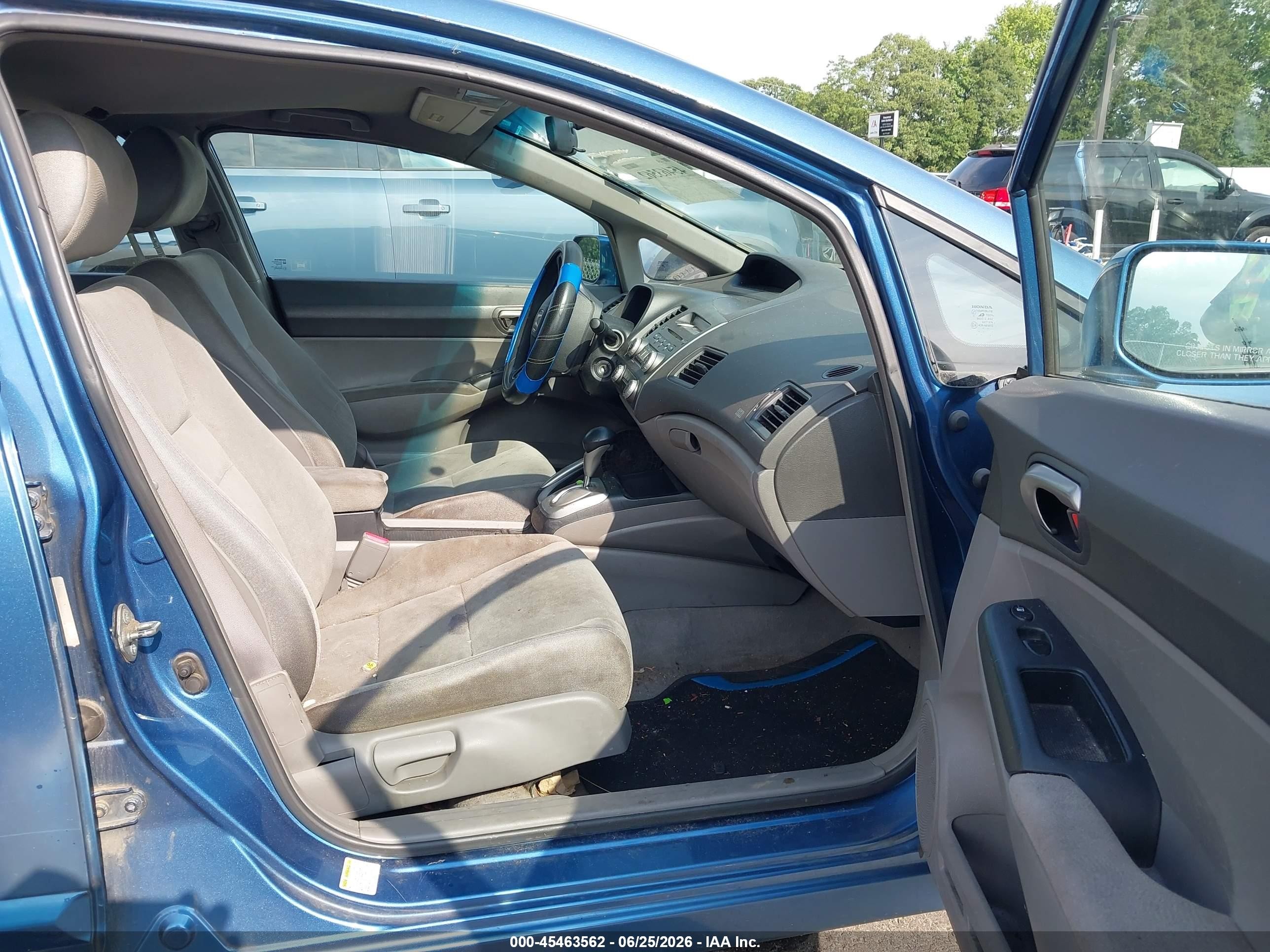 2007 Honda Civic Lx Blue vin: 1HGFA16517L038735