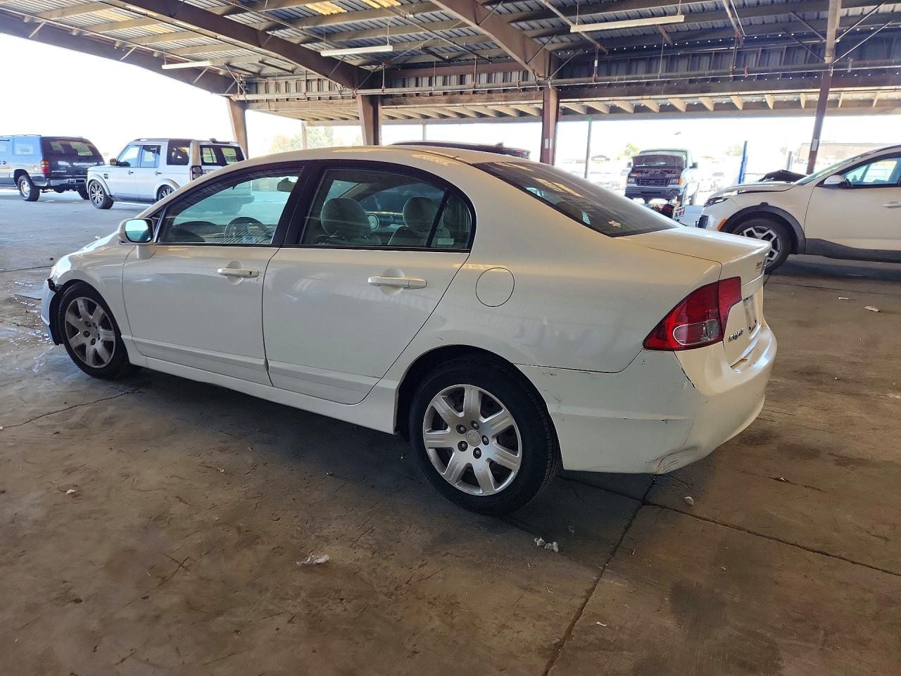 2007 Honda Civic Lx White vin: 1HGFA16517L083142