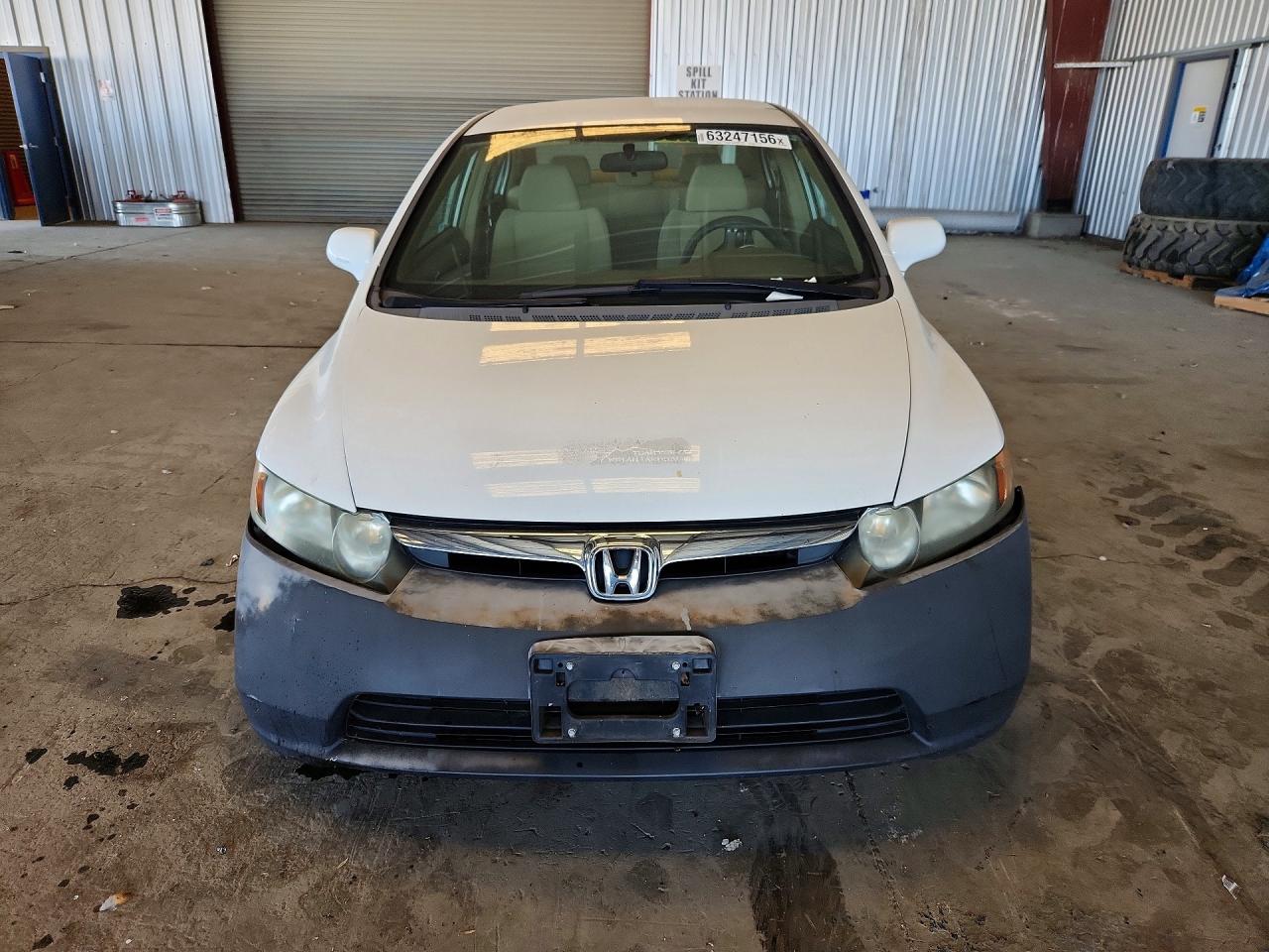 2007 Honda Civic Lx White vin: 1HGFA16517L083142