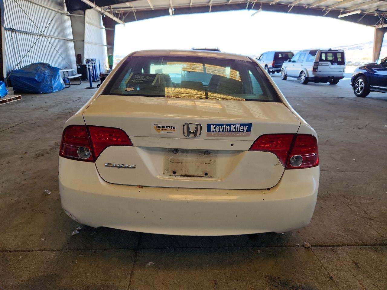 2007 Honda Civic Lx White vin: 1HGFA16517L083142