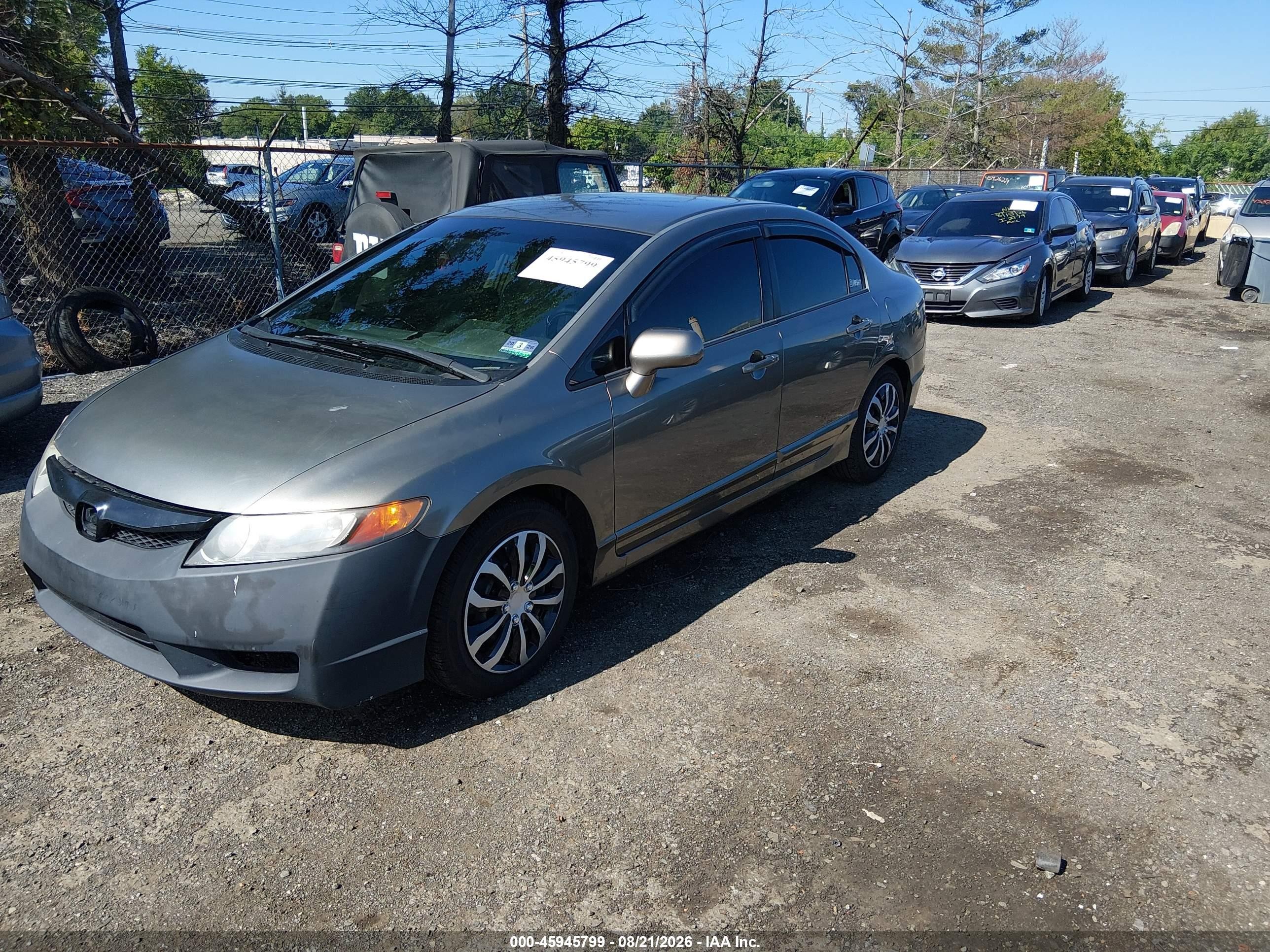 2007 Honda Civic Lx Gray vin: 1HGFA16517L090513