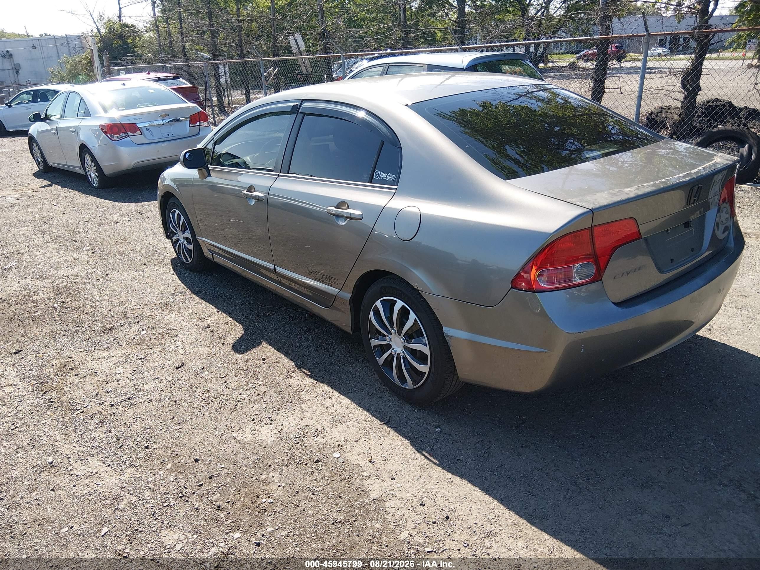 2007 Honda Civic Lx Gray vin: 1HGFA16517L090513