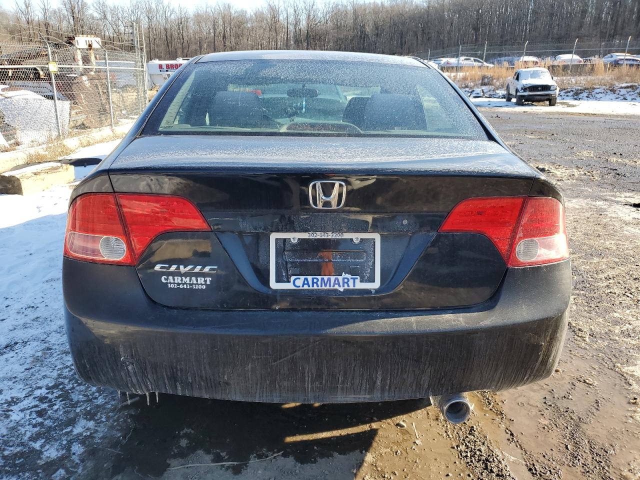 2007 Honda Civic Lx Black vin: 1HGFA16517L096070