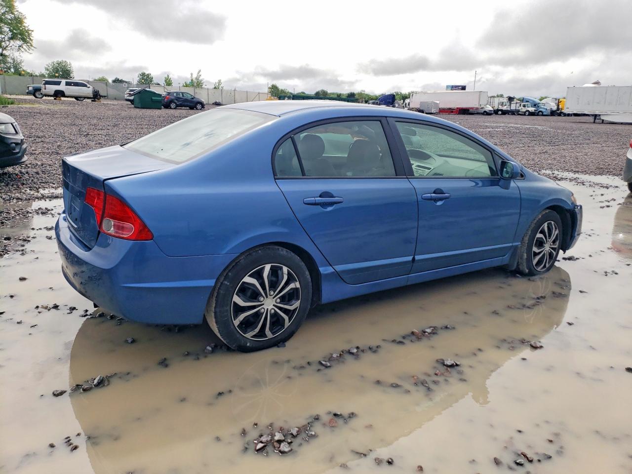 2007 Honda Civic Lx Blue vin: 1HGFA16517L134137