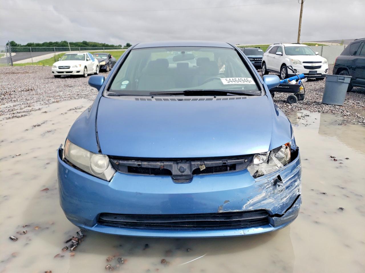 2007 Honda Civic Lx Blue vin: 1HGFA16517L134137