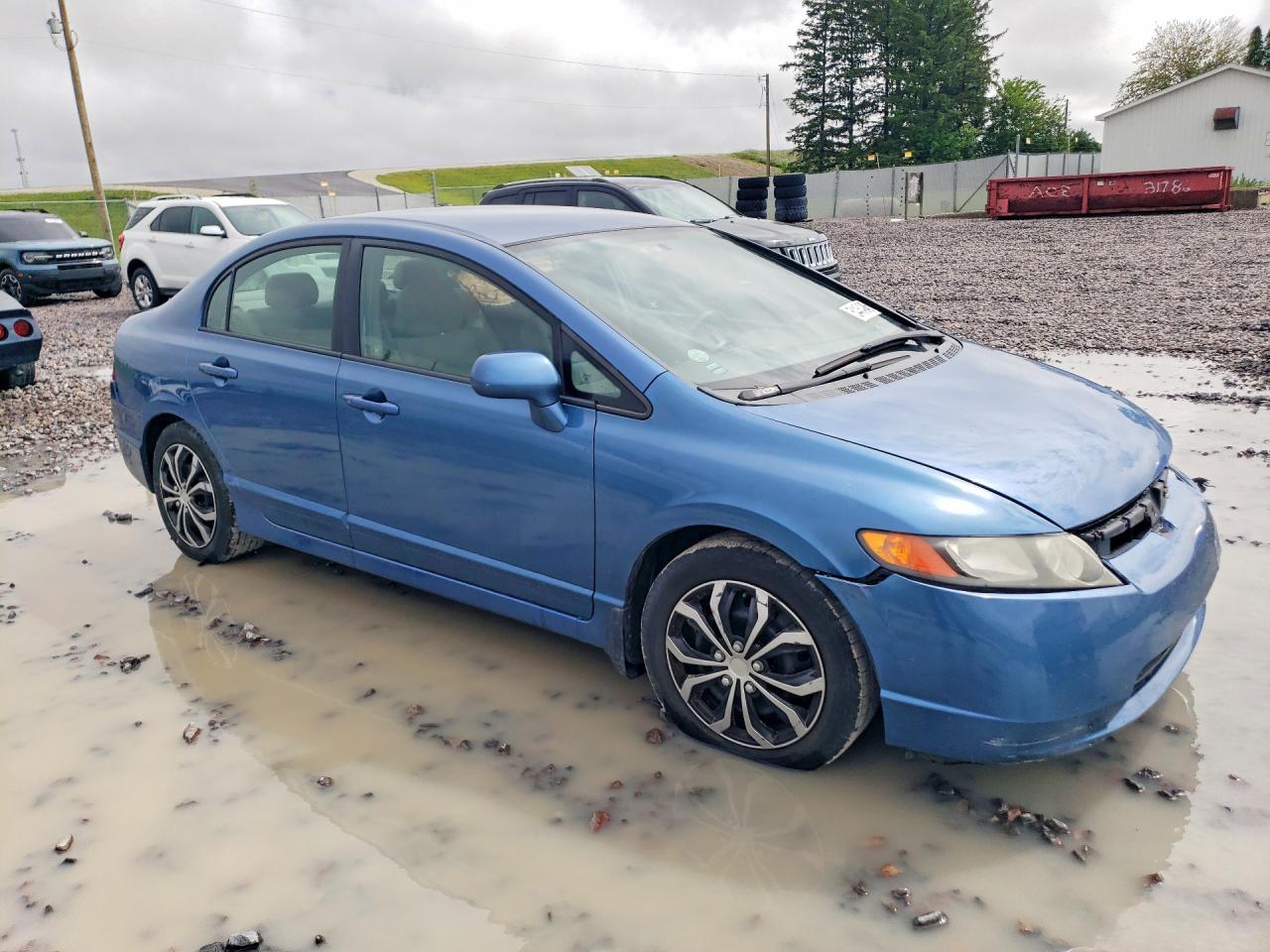 2007 Honda Civic Lx Blue vin: 1HGFA16517L134137