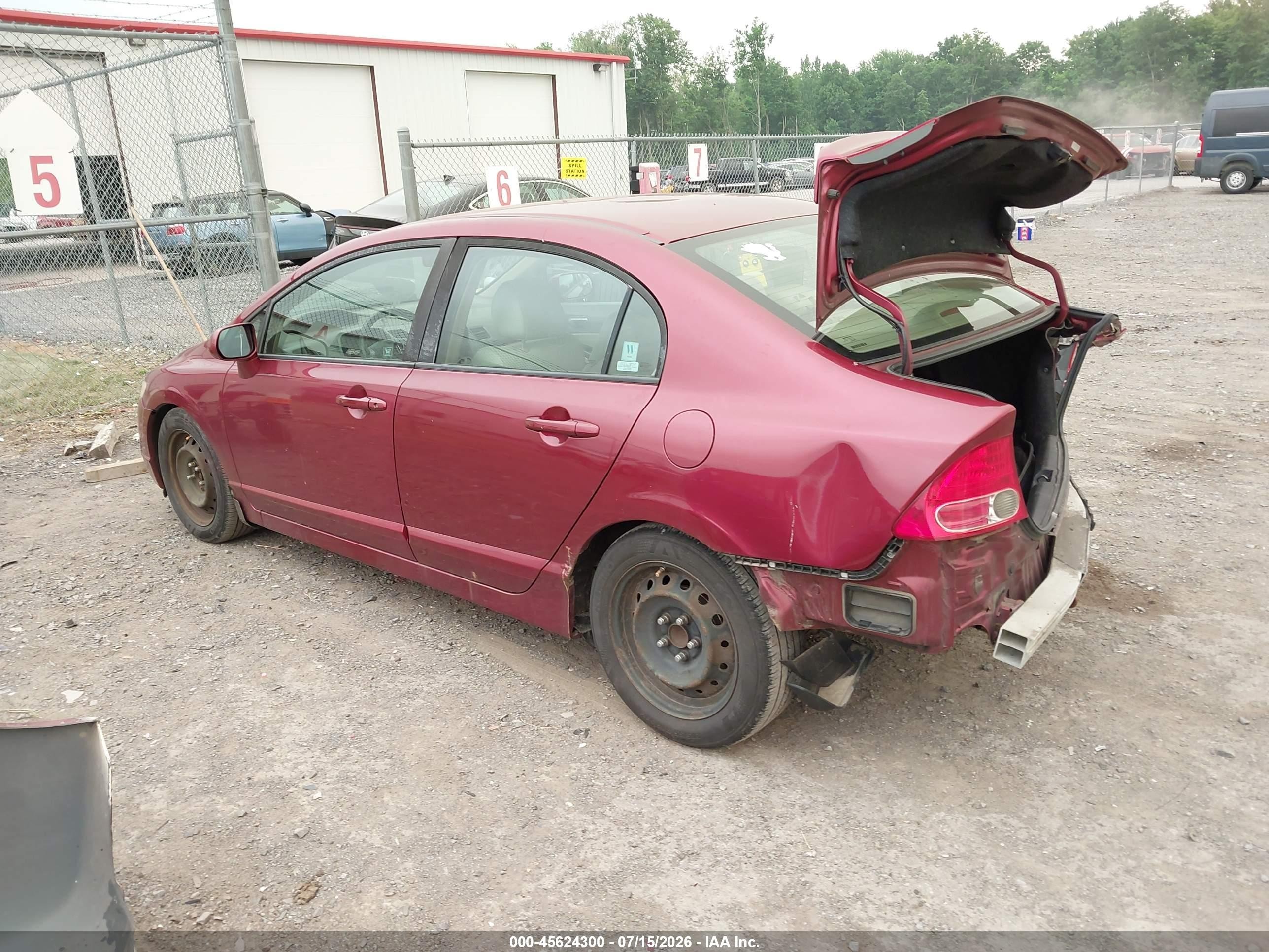2008 Honda Civic Lx Red vin: 1HGFA16518L005994