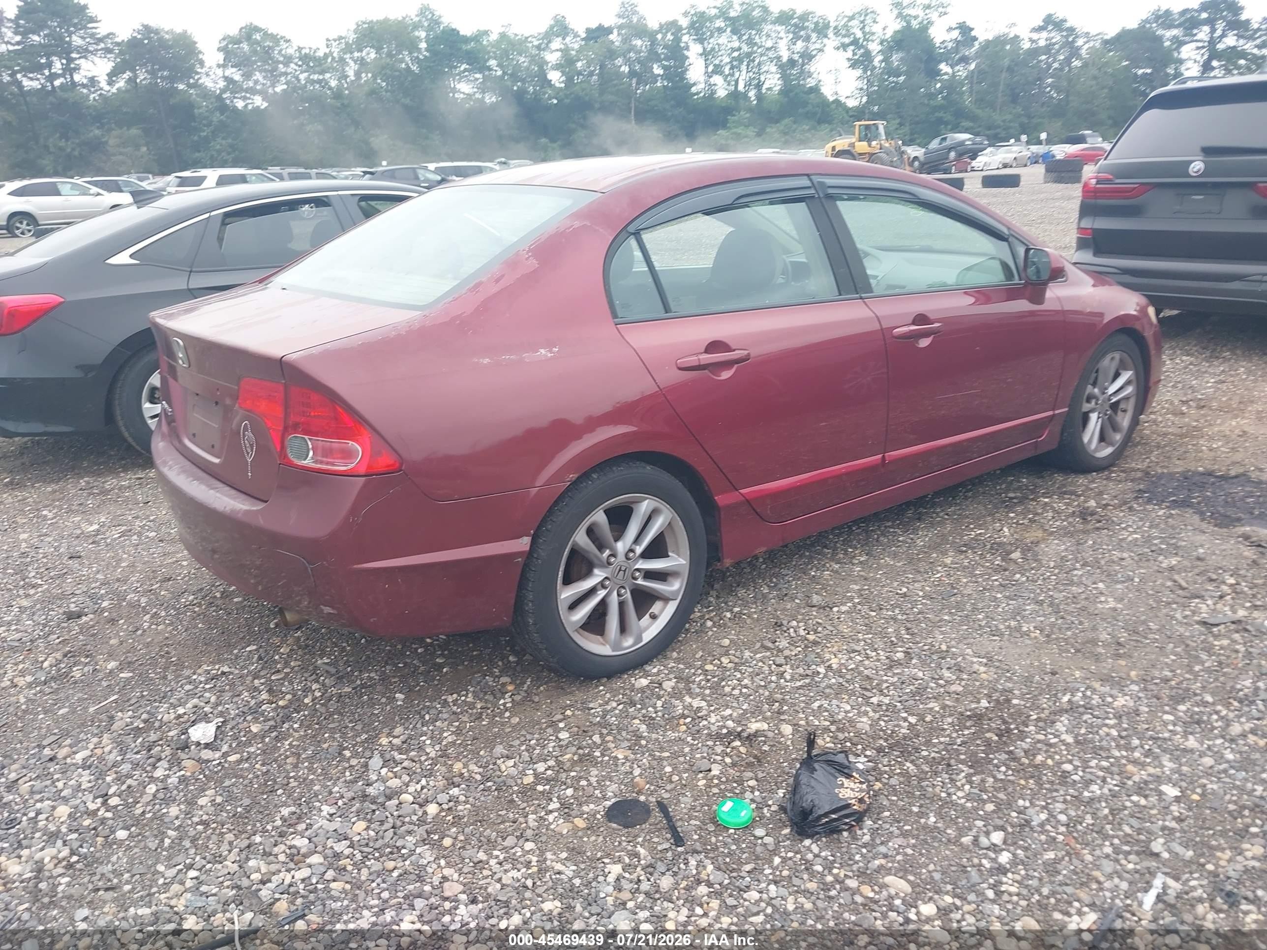 2008 Honda Civic Lx Red vin: 1HGFA16518L012122