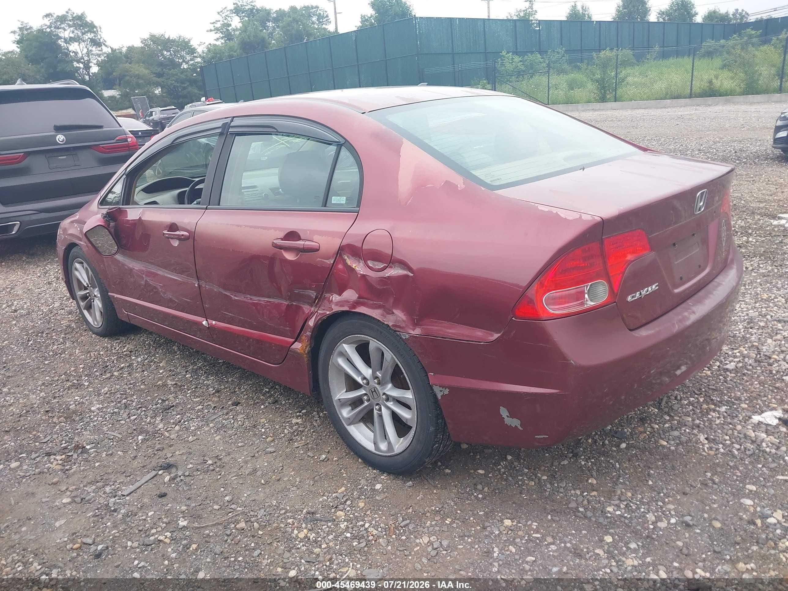 2008 Honda Civic Lx Red vin: 1HGFA16518L012122