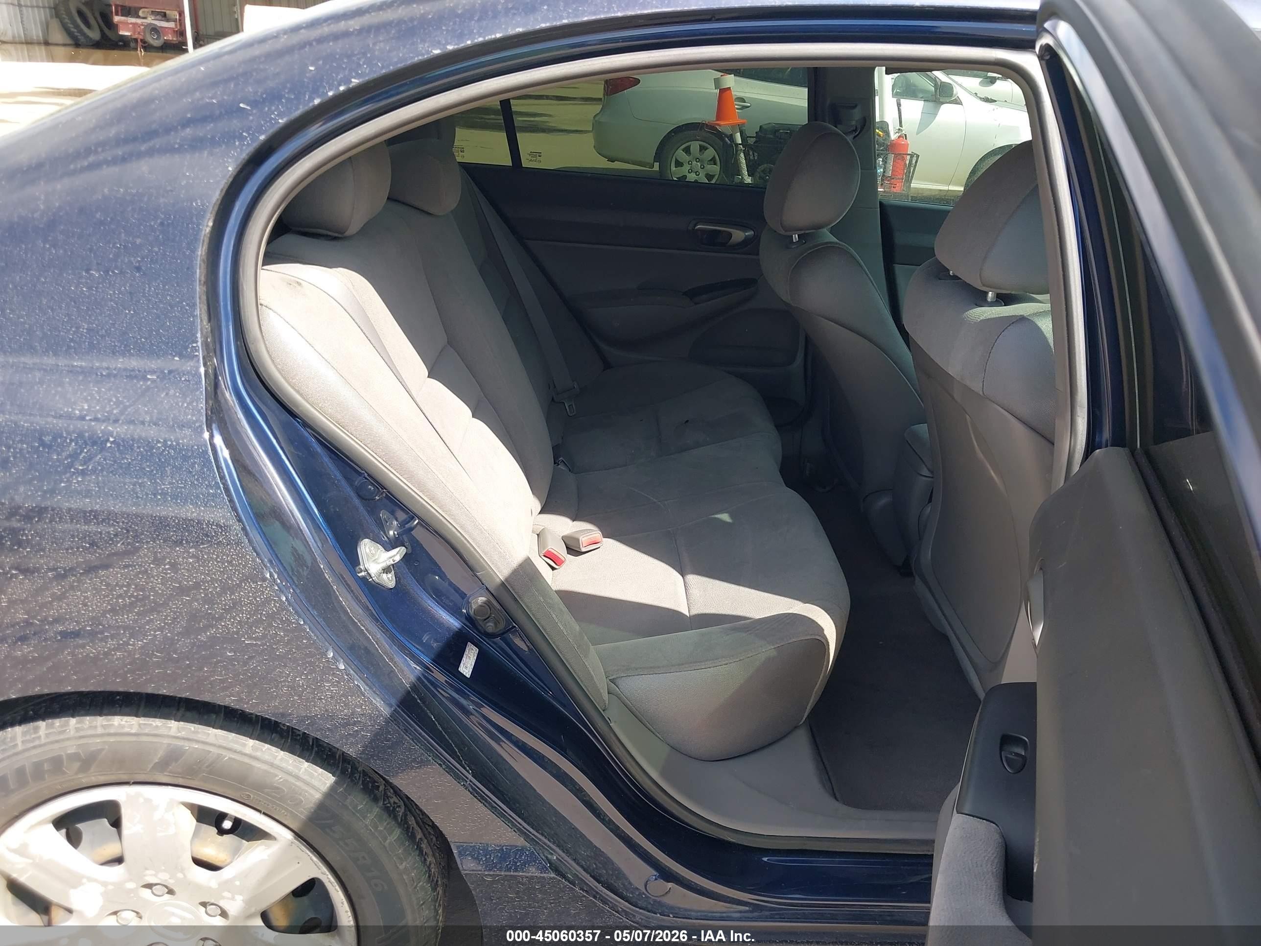 2008 Honda Civic Lx Blue vin: 1HGFA16518L015098