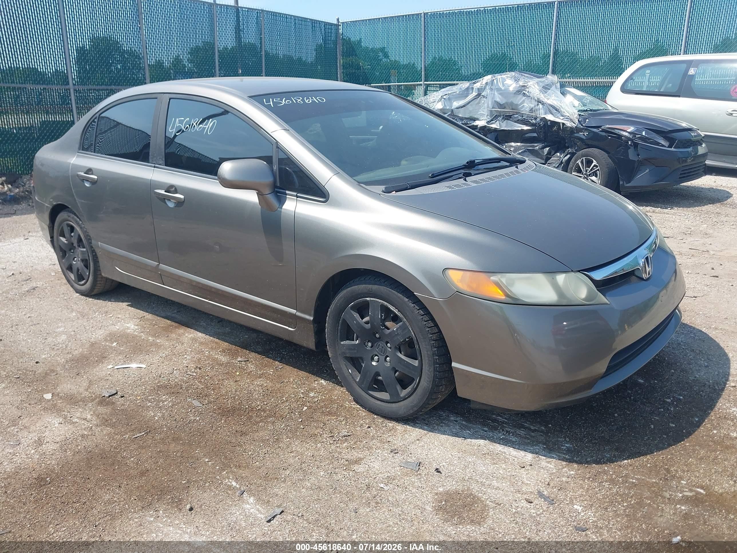 2008 Honda Civic Lx Серый vin: 1HGFA16518L022102