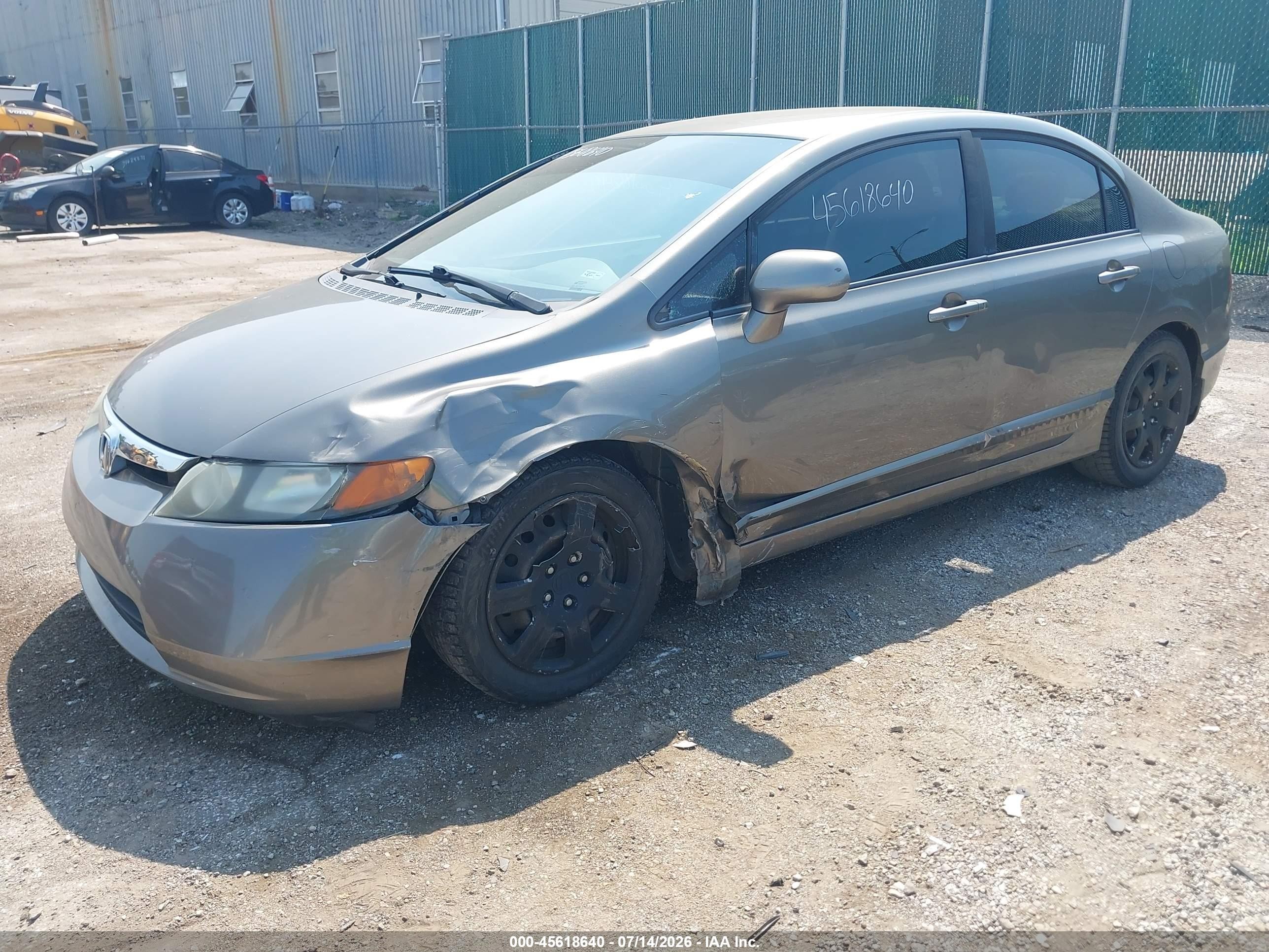 2008 Honda Civic Lx Серый vin: 1HGFA16518L022102