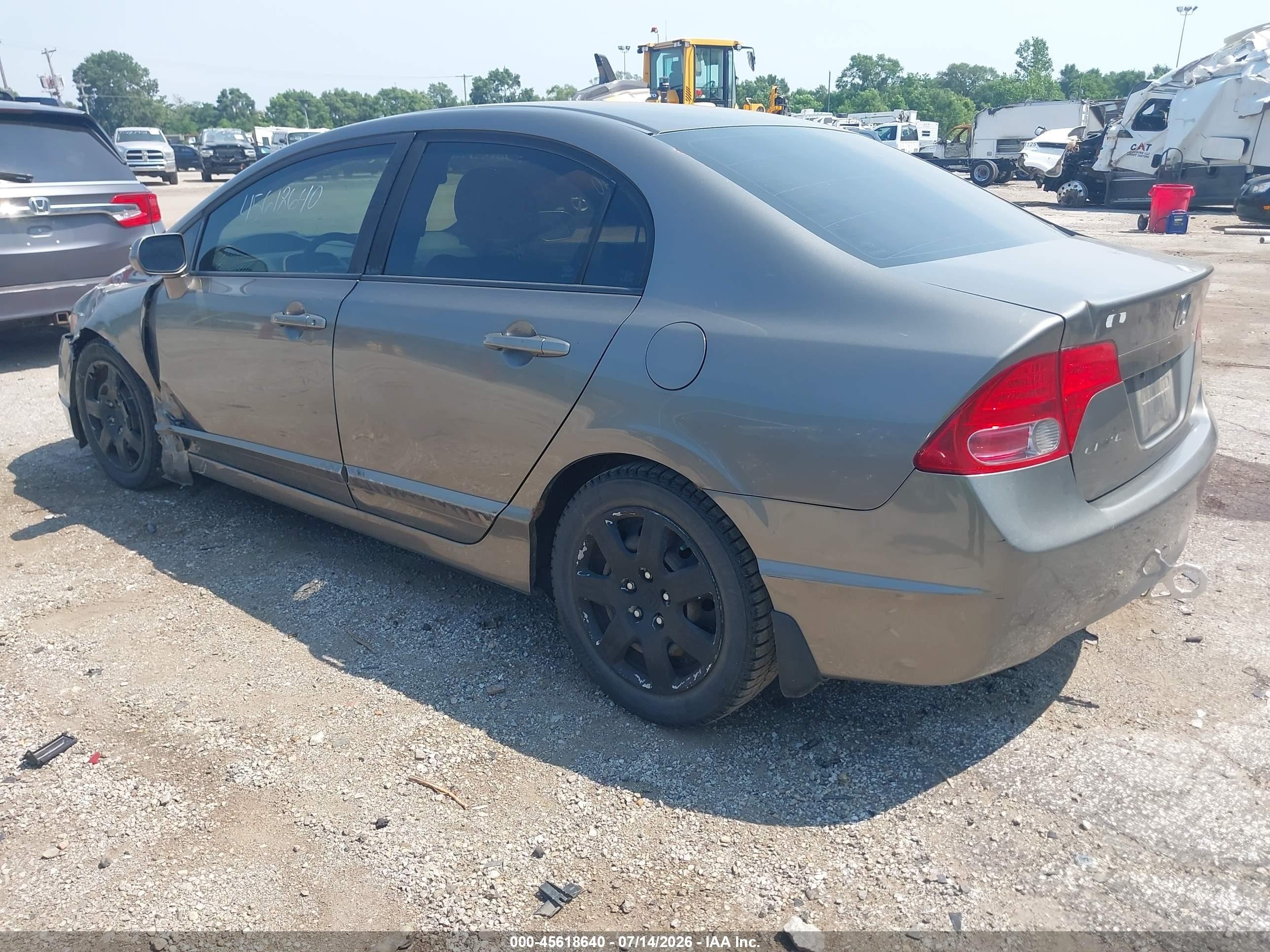 2008 Honda Civic Lx Серый vin: 1HGFA16518L022102