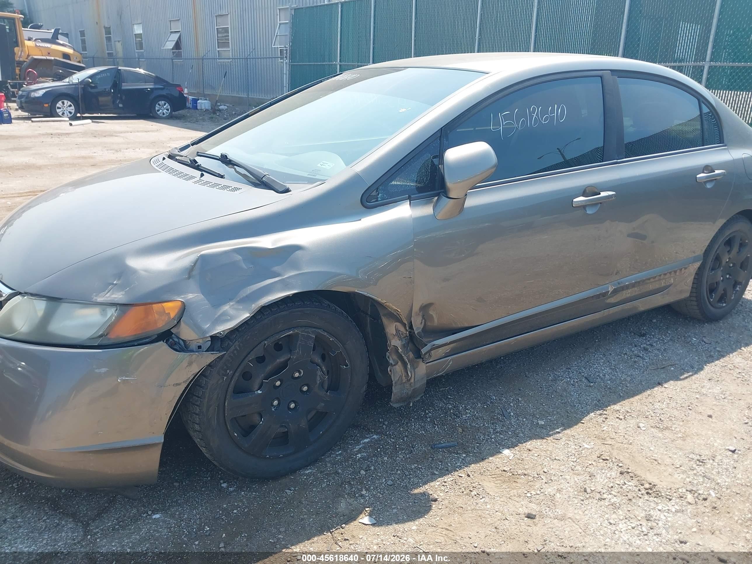 2008 Honda Civic Lx Серый vin: 1HGFA16518L022102
