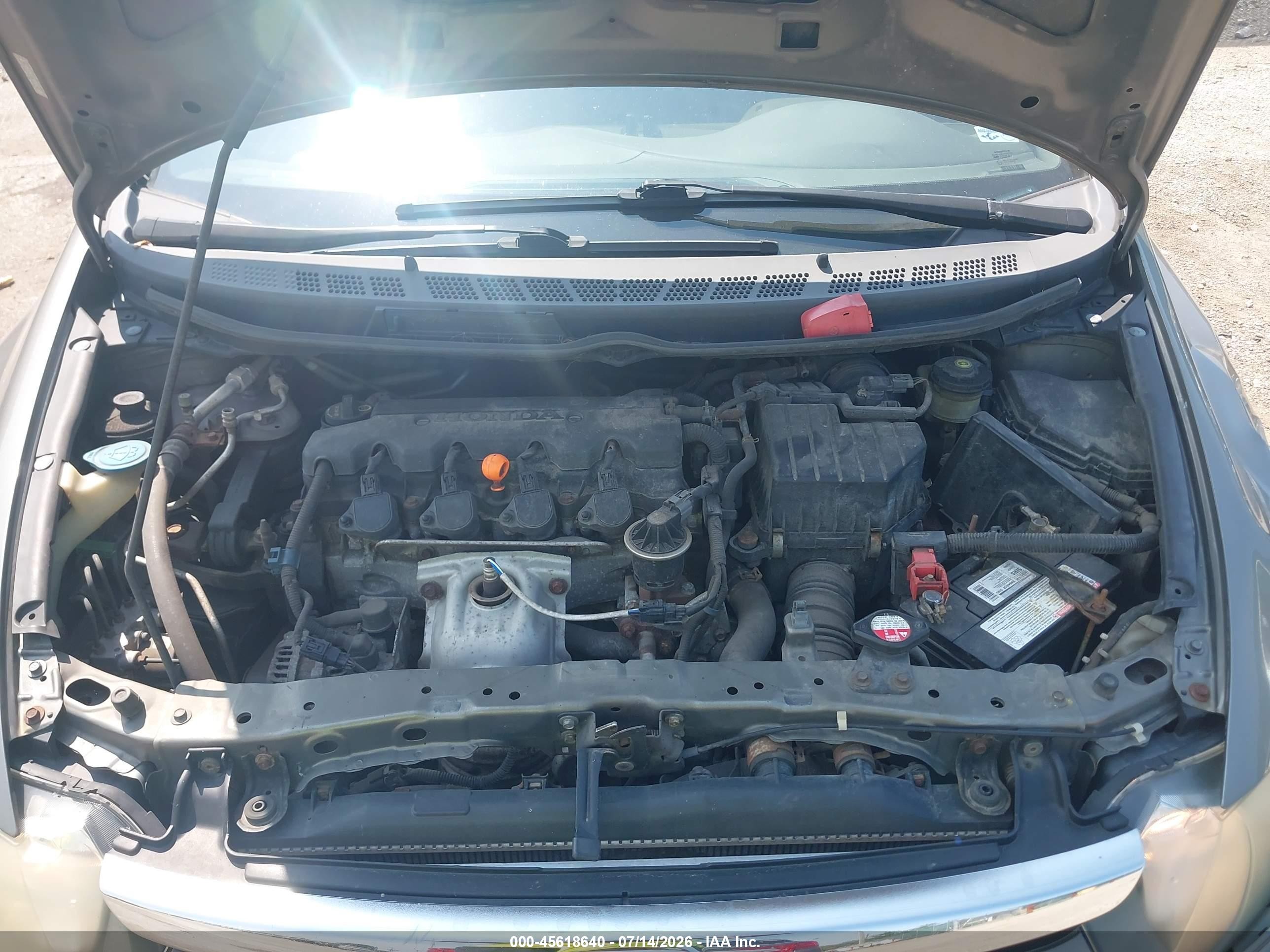 2008 Honda Civic Lx Серый vin: 1HGFA16518L022102