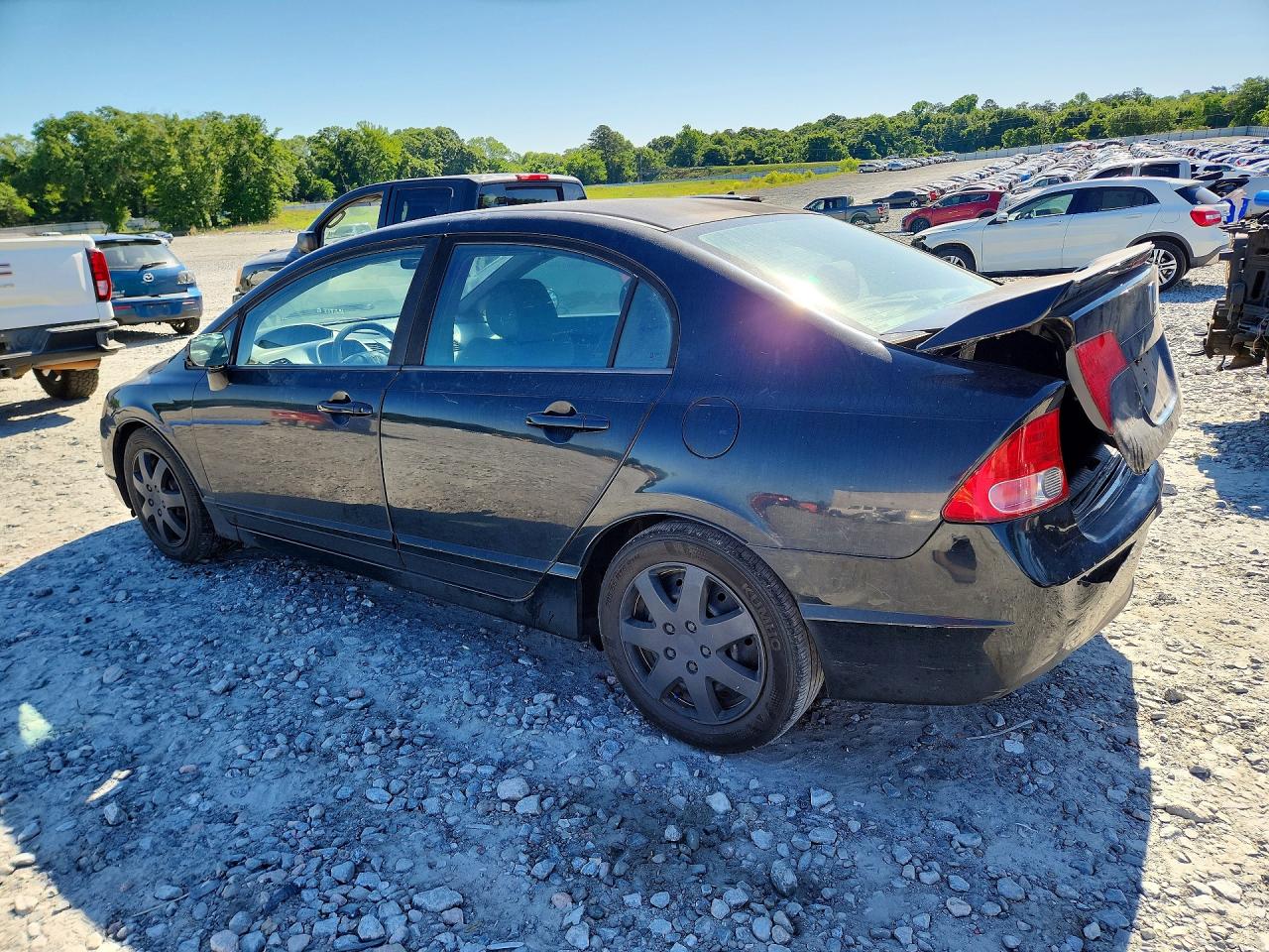2008 Honda Civic Lx Black vin: 1HGFA16518L030992