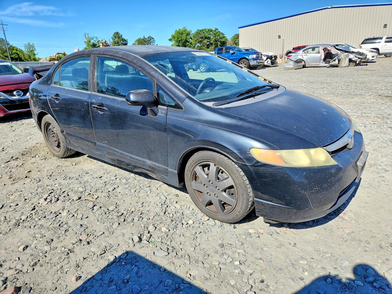 2008 Honda Civic Lx Black vin: 1HGFA16518L030992