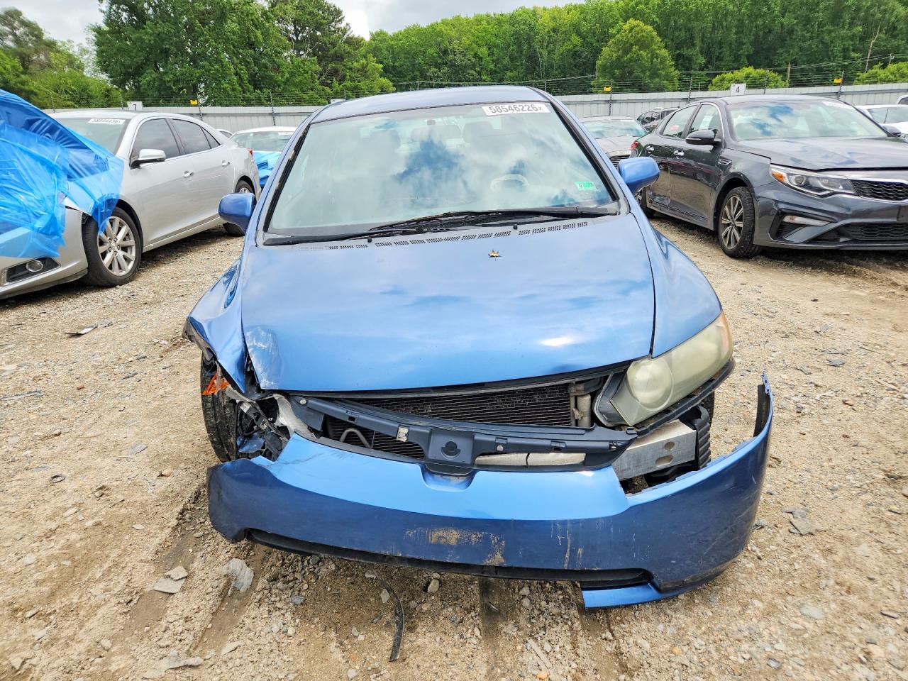 2008 Honda Civic Lx Blue vin: 1HGFA16518L038381