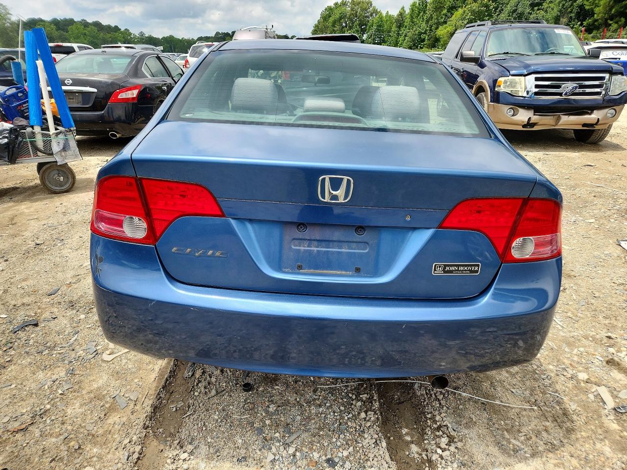 2008 Honda Civic Lx Blue vin: 1HGFA16518L038381