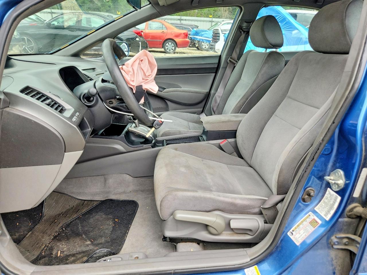 2008 Honda Civic Lx Blue vin: 1HGFA16518L038381
