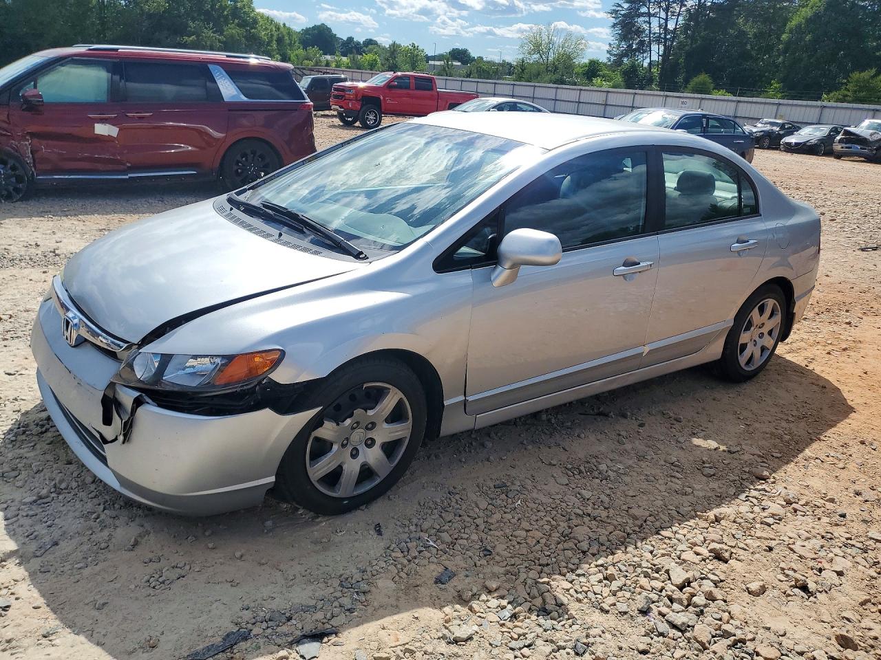 2008 Honda Civic Lx Silver vin: 1HGFA16518L057707