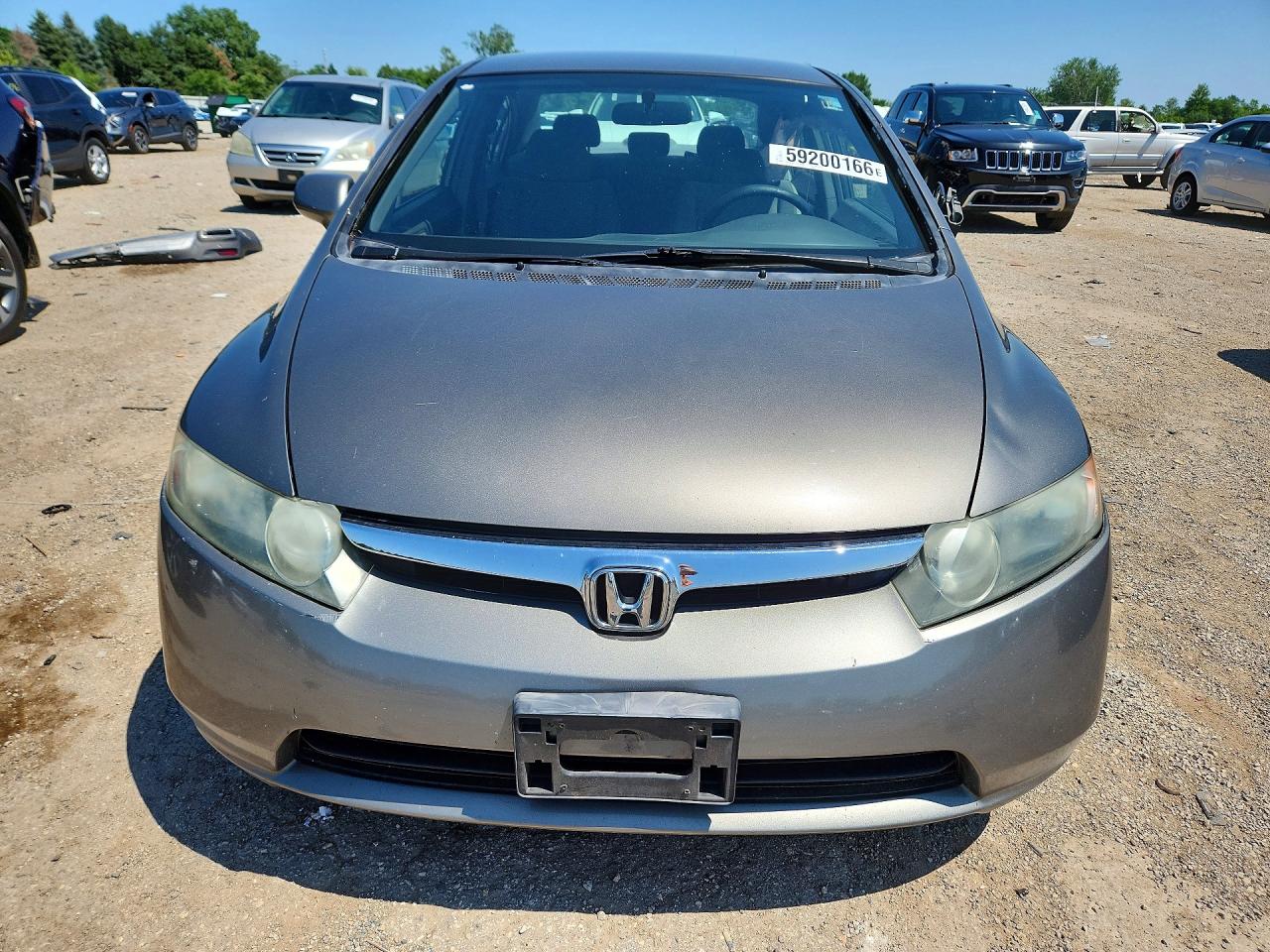 2008 Honda Civic Lx Gray vin: 1HGFA16518L071266
