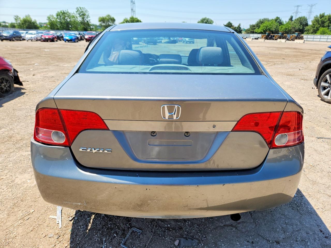 2008 Honda Civic Lx Gray vin: 1HGFA16518L071266