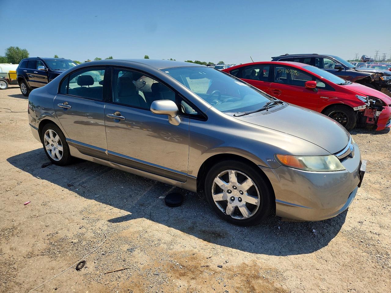 2008 Honda Civic Lx Gray vin: 1HGFA16518L071266