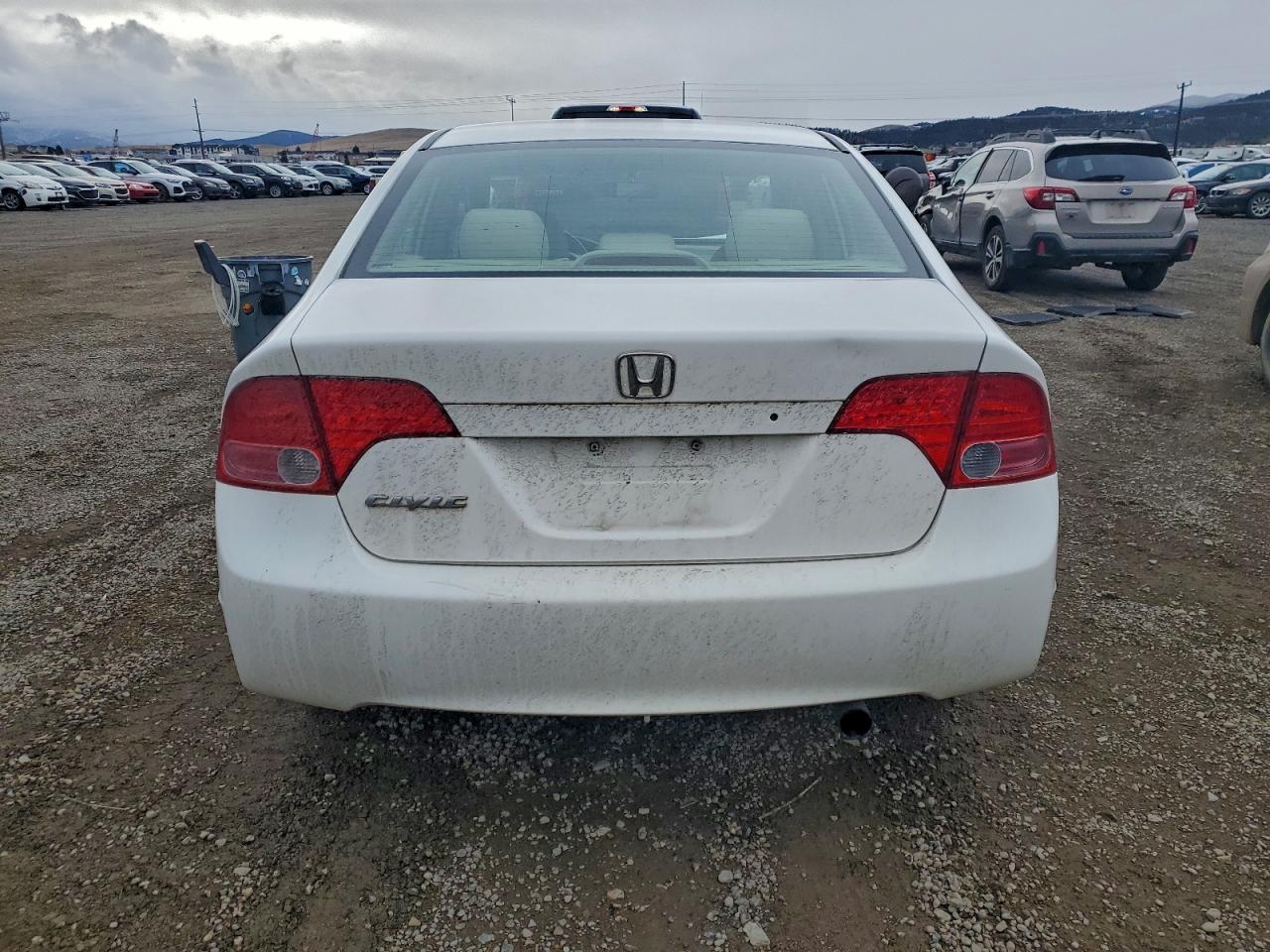 2008 Honda Civic Lx White vin: 1HGFA16518L094255