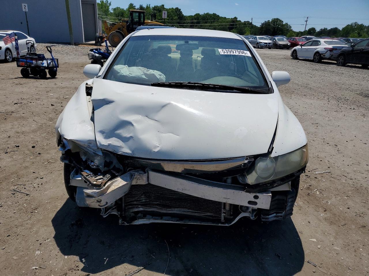 2008 Honda Civic Lx White vin: 1HGFA16518L096751