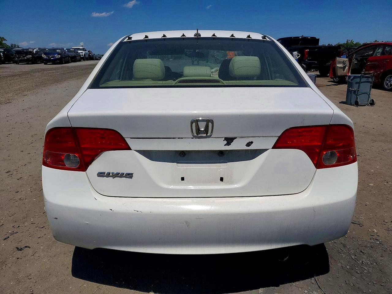 2008 Honda Civic Lx White vin: 1HGFA16518L096751