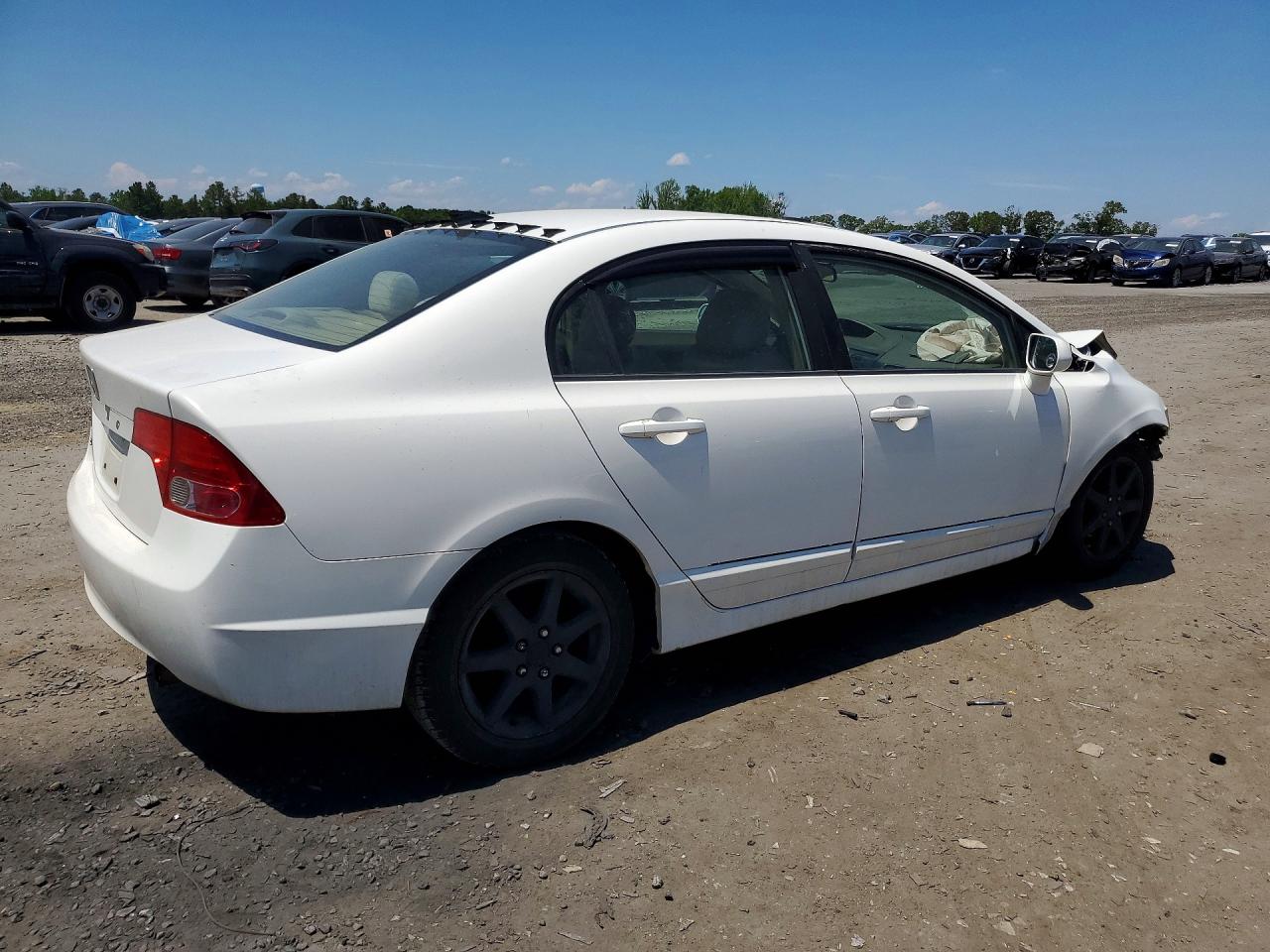2008 Honda Civic Lx White vin: 1HGFA16518L096751