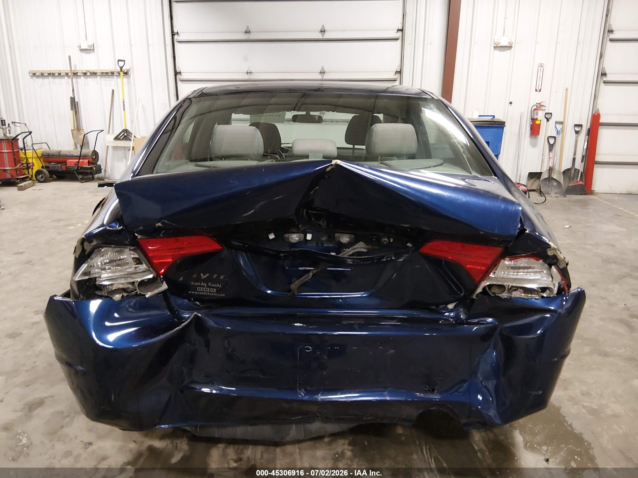 2008 Honda Civic Lx Dark Blue vin: 1HGFA16518L101088