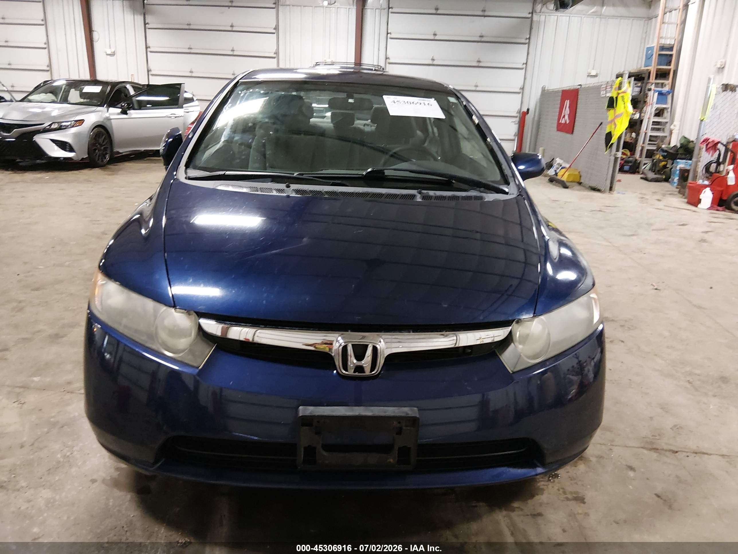2008 Honda Civic Lx Dark Blue vin: 1HGFA16518L101088