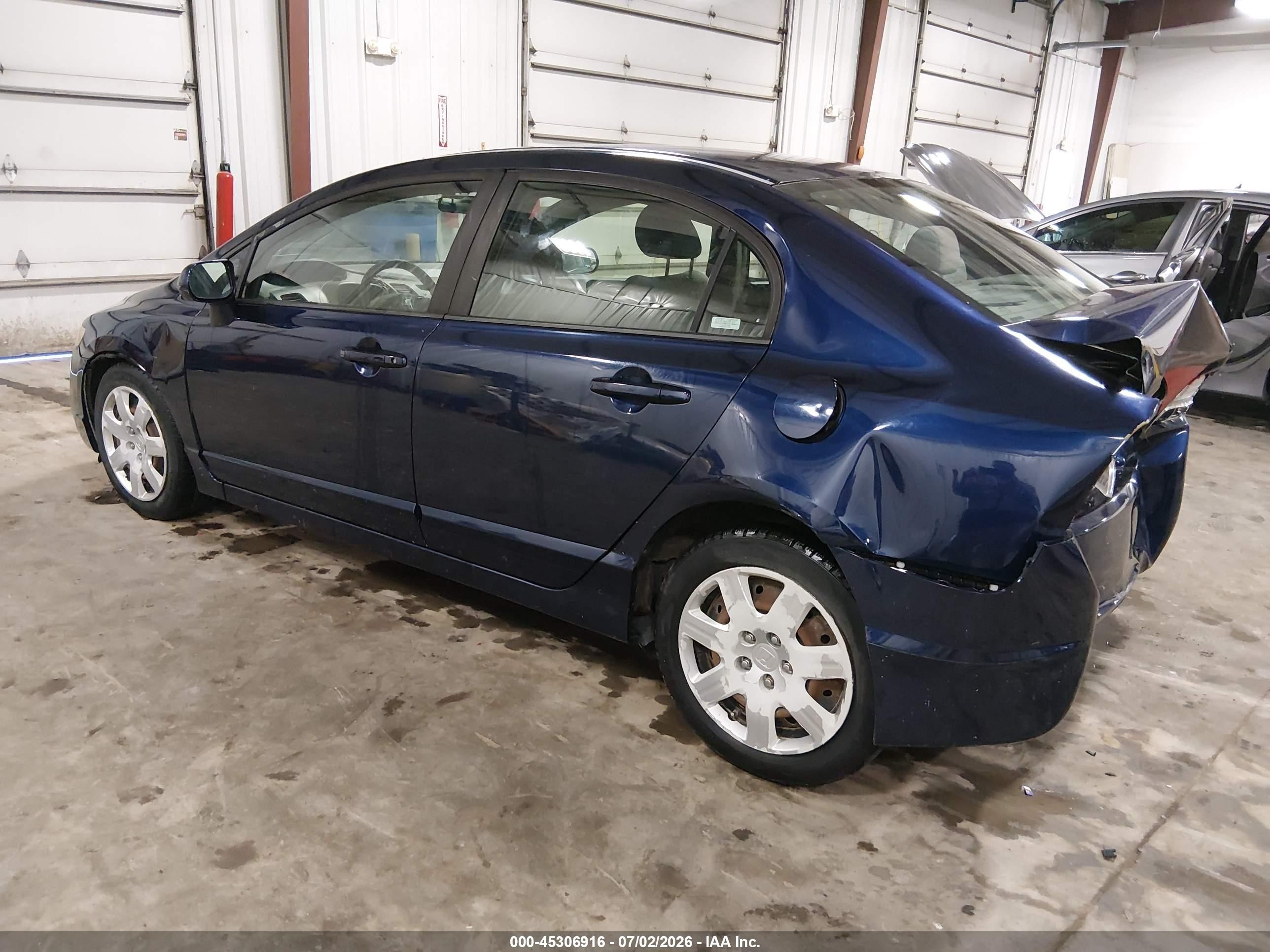 2008 Honda Civic Lx Dark Blue vin: 1HGFA16518L101088