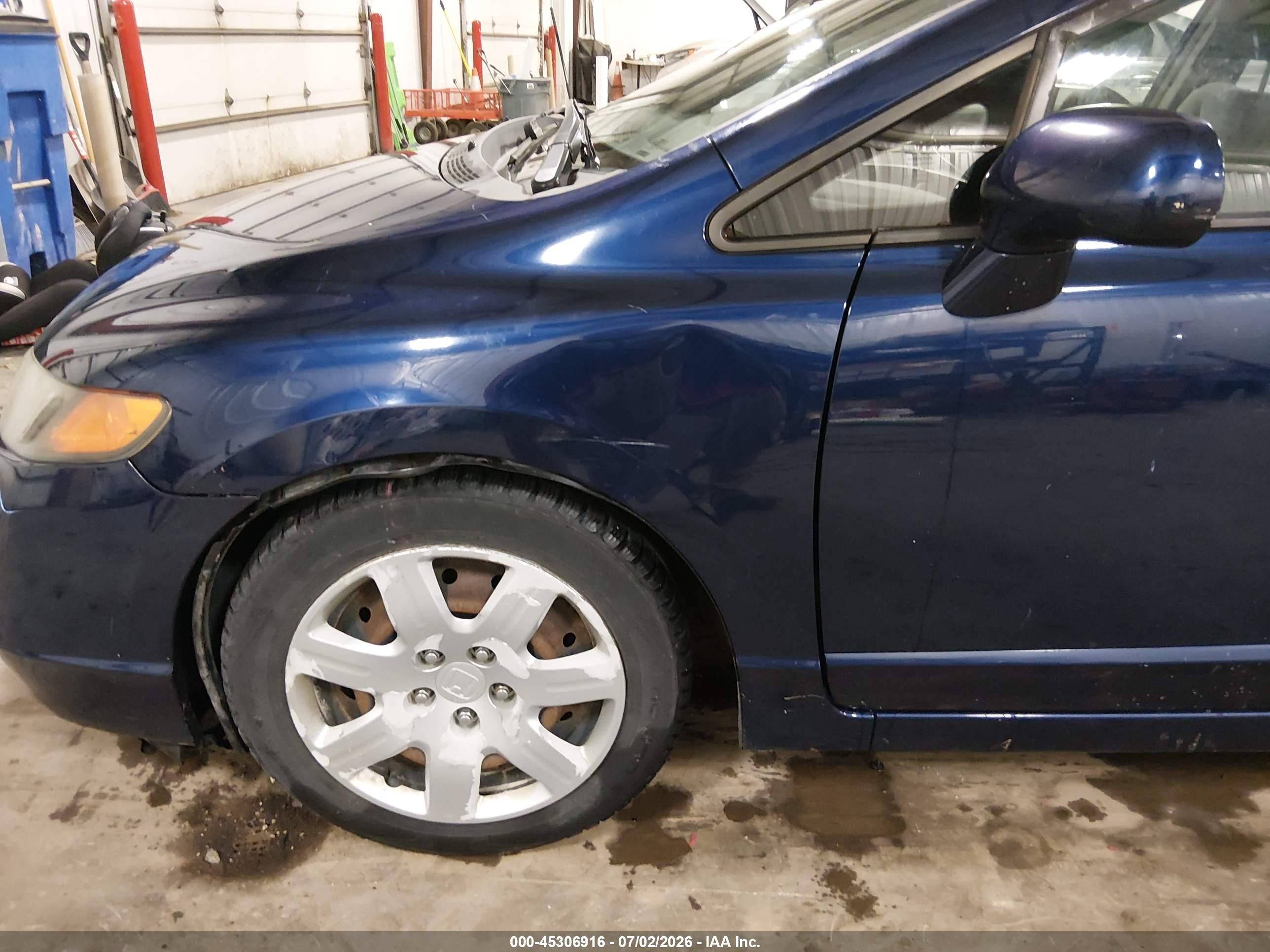 2008 Honda Civic Lx Dark Blue vin: 1HGFA16518L101088