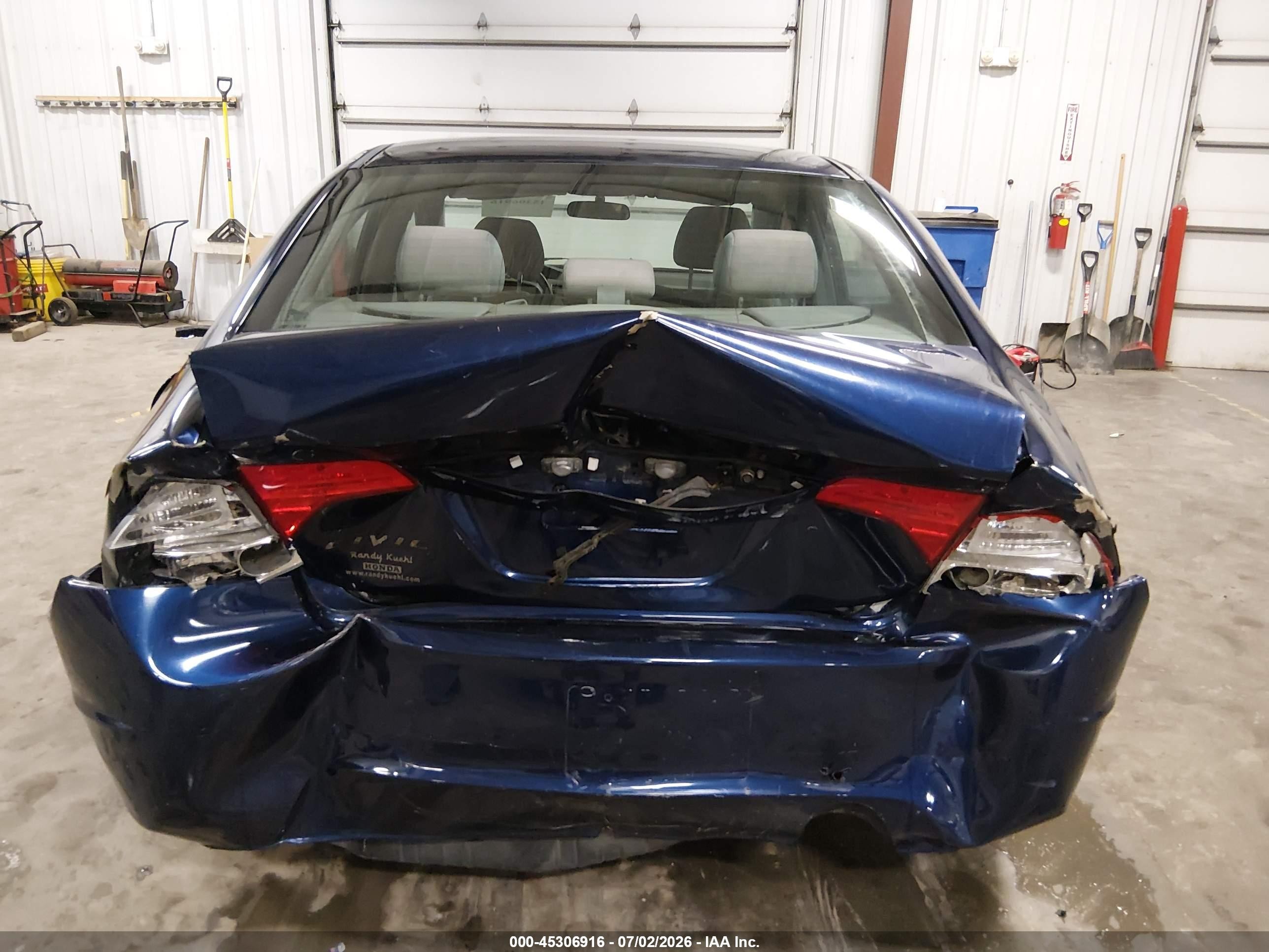 2008 Honda Civic Lx Dark Blue vin: 1HGFA16518L101088