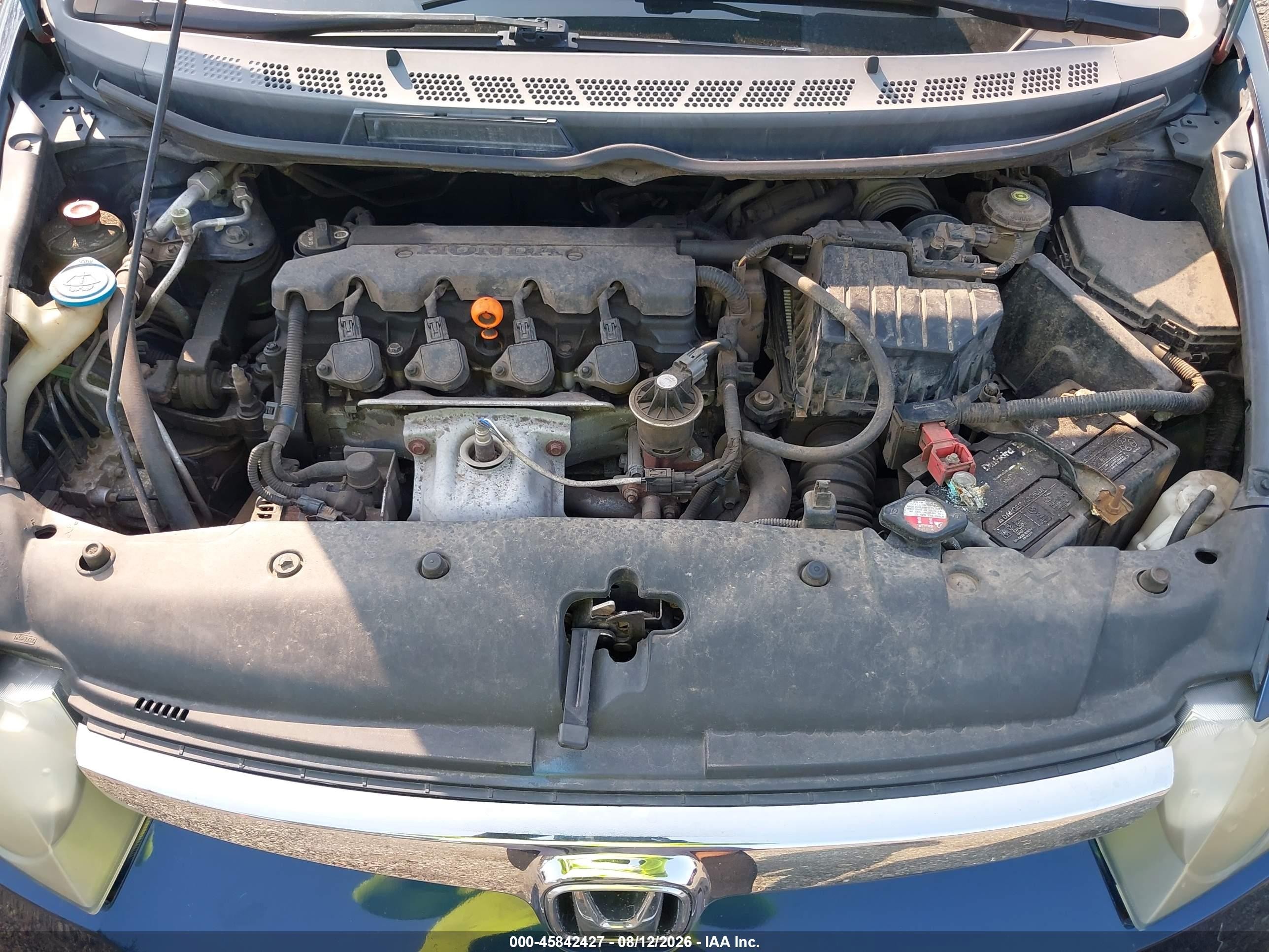 2008 Honda Civic Lx Синий vin: 1HGFA16518L112396