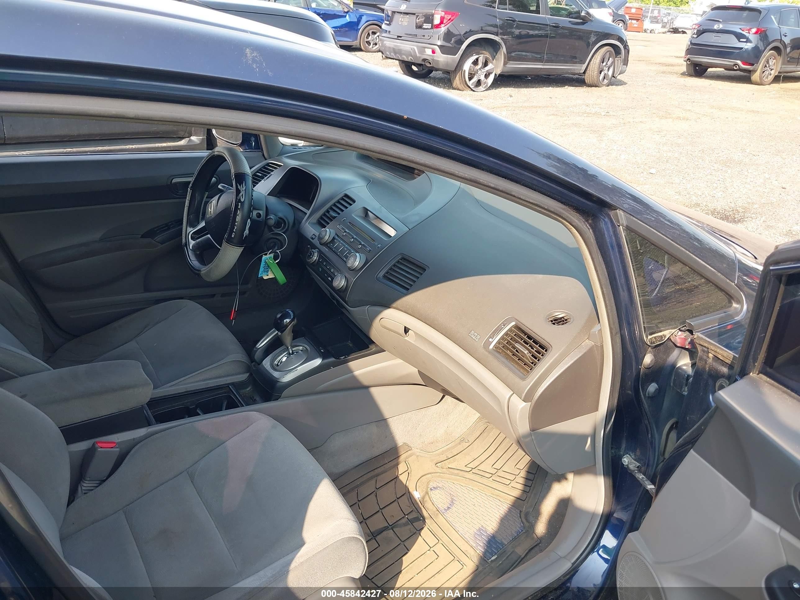 2008 Honda Civic Lx Синий vin: 1HGFA16518L112396