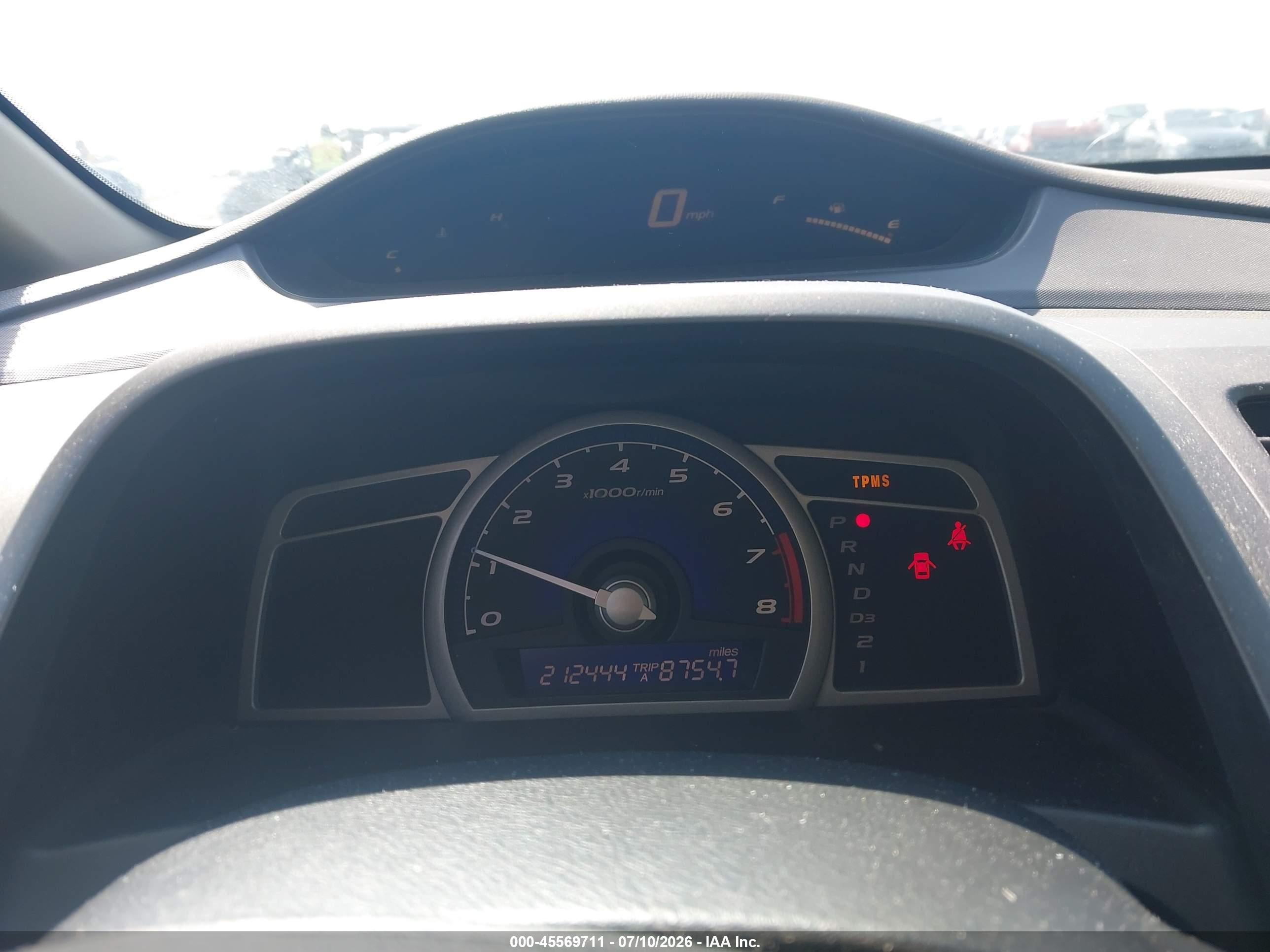2009 Honda Civic Lx Maroon vin: 1HGFA16519L005365