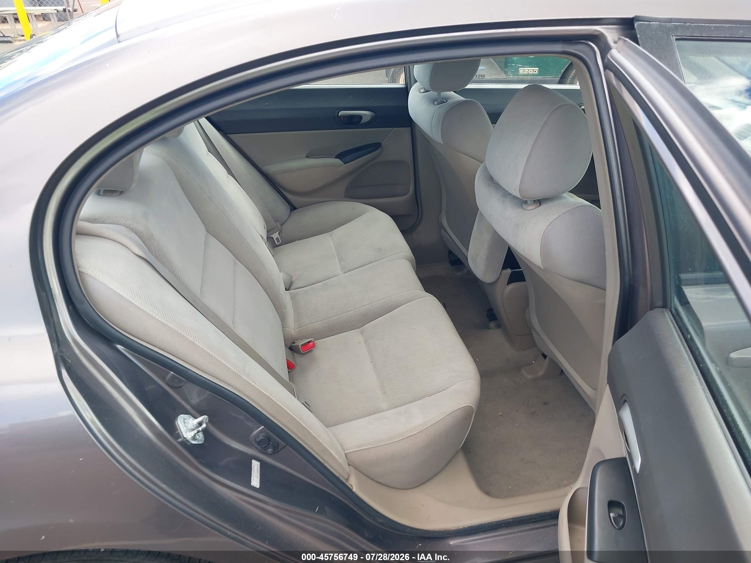 2009 Honda Civic Lx Gray vin: 1HGFA16519L006192
