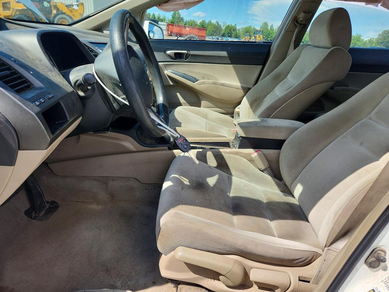 2009 Honda Civic Lx White vin: 1HGFA16519L018164