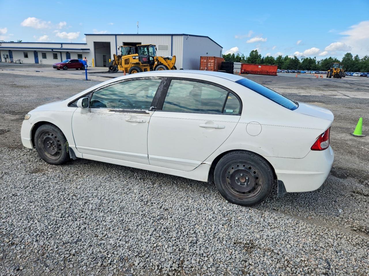 2009 Honda Civic Lx White vin: 1HGFA16519L018164