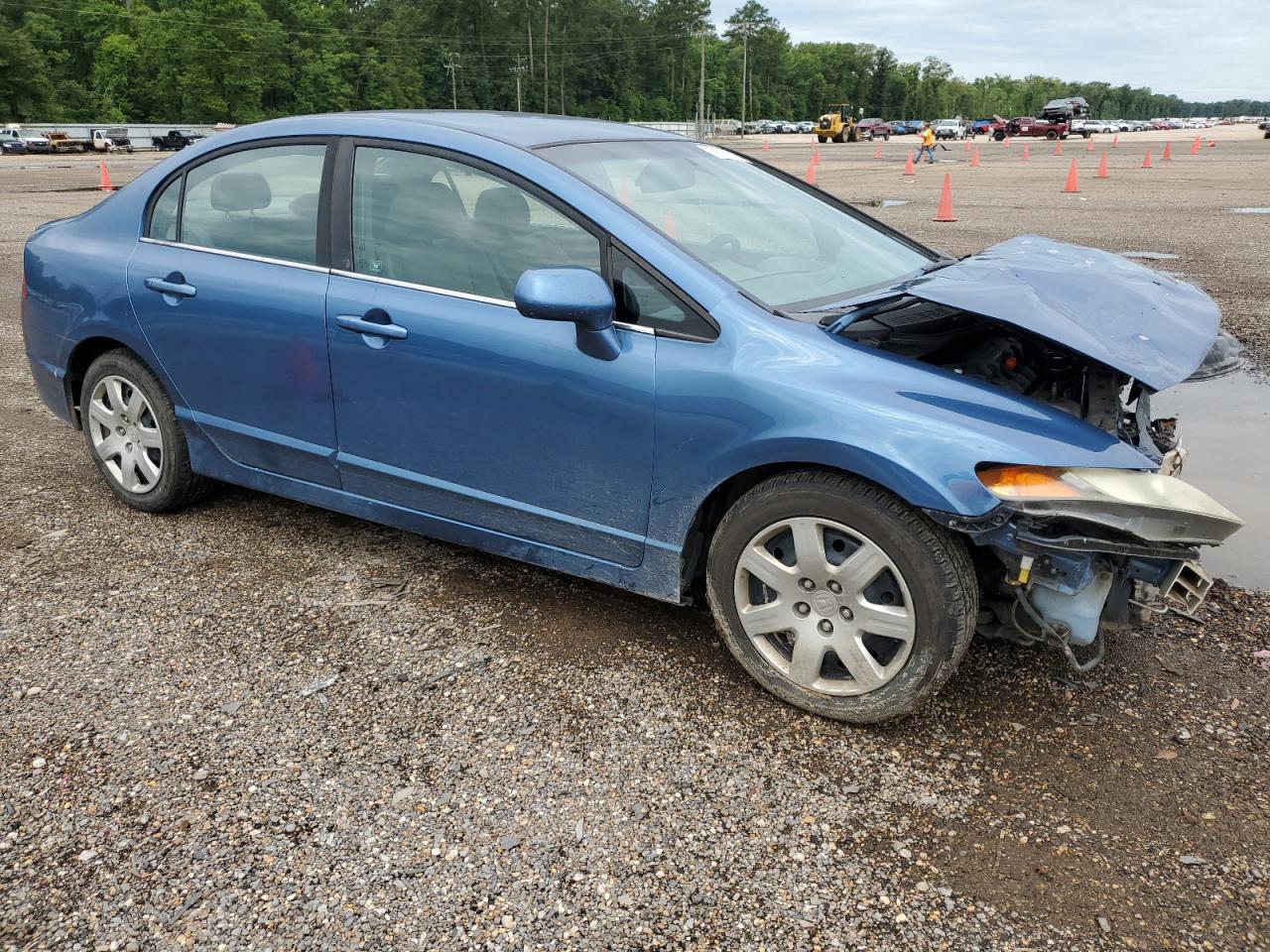 2006 Honda Civic Lx Blue vin: 1HGFA16526L015446