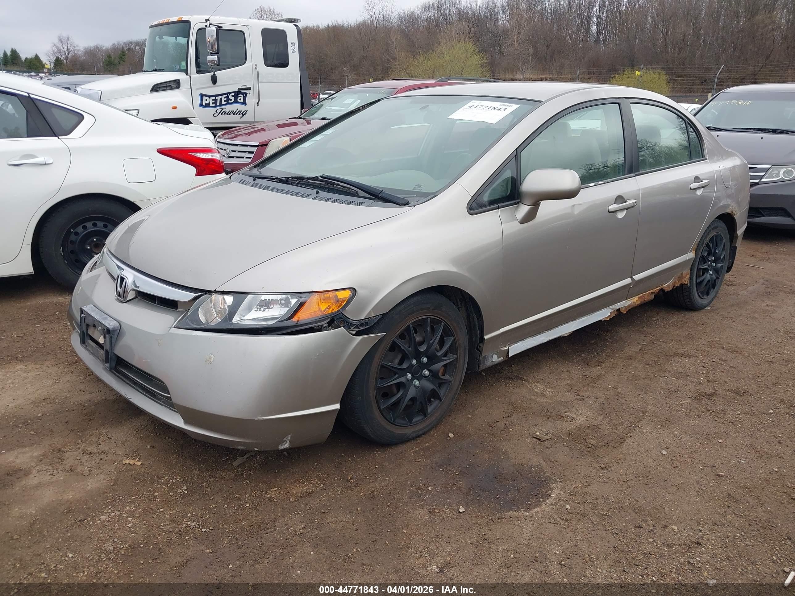 2006 Honda Civic Lx Cream vin: 1HGFA16526L026916